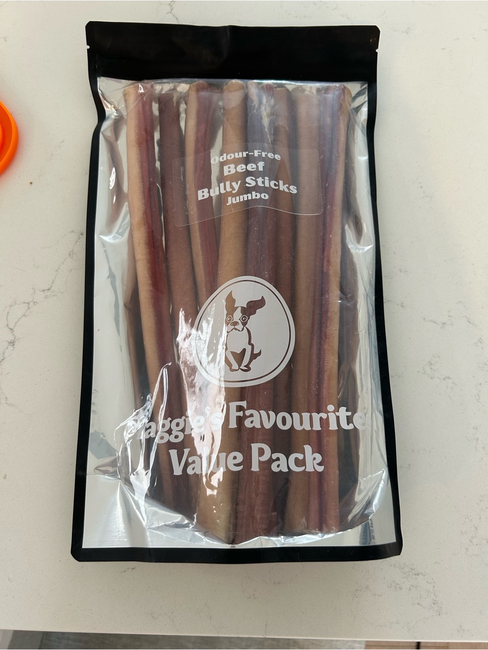 Beef Bully Sticks Value Pack - Odour-Free Jumbo